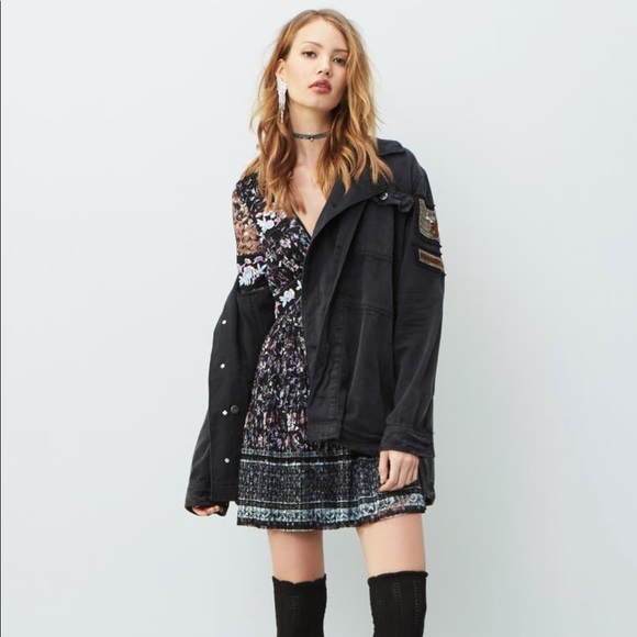 Free People Cherry Blossom Embroidered Mini Dress - Picture 2 of 14